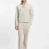 Cotton-blend tracksuit bottoms with tennis-themed logo