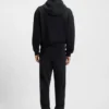 Cotton-blend tracksuit bottoms with waxed-stamp logo