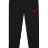 Cotton-blend tracksuit bottoms with waxed-stamp logo