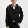 Cotton-blend zip-up hoodie with Double B monogram