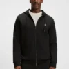 Cotton-blend zip-up hoodie with Double B monogram