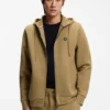Cotton-blend zip-up hoodie with Double B monogram