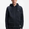 Cotton-blend zip-up hoodie with Double B monogram