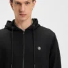 Cotton-blend zip-up hoodie with Double B monogram
