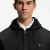 Cotton-blend zip-up hoodie with Double B monogram