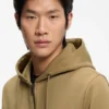 Cotton-blend zip-up hoodie with Double B monogram