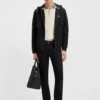 Cotton-blend zip-up hoodie with Double B monogram