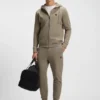 Cotton-blend zip-up hoodie with Double B monogram