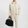 Cotton-blend zip-up hoodie with Double B monogram