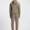 Cotton-blend zip-up hoodie with Double B monogram
