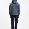 Cotton-blend zip-up hoodie with Double B monogram