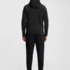 Cotton-blend zip-up hoodie with Double B monogram