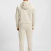 Cotton-blend zip-up hoodie with Double B monogram