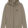 Cotton-blend zip-up hoodie with Double B monogram