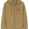 Cotton-blend zip-up hoodie with Double B monogram