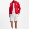 Cotton-blend zip-up sweatshirt with country-flag badge Cotton-blend zip-up sweatshirt with country-flag badge