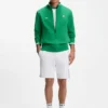 Cotton-blend zip-up sweatshirt with country-flag badge Cotton-blend zip-up sweatshirt with country-flag badge