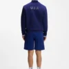 Cotton-blend zip-up sweatshirt with country-flag badge Cotton-blend zip-up sweatshirt with country-flag badge