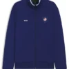 Cotton-blend zip-up sweatshirt with country-flag badge Cotton-blend zip-up sweatshirt with country-flag badge