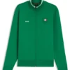 Cotton-blend zip-up sweatshirt with country-flag badge Cotton-blend zip-up sweatshirt with country-flag badge