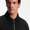 Cotton-blend zip-up sweatshirt with Double B monogram