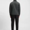 Cotton-blend zip-up sweatshirt with Double B monogram