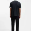 Cotton-jersey polo shirt with stripe trims