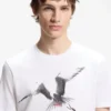 Cotton-jersey T-shirt with animal artwork