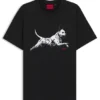 Cotton-jersey T-shirt with animal artwork