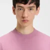 Cotton-jersey T-shirt with blue logo patch