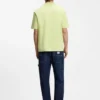 Cotton-jersey T-shirt with blue logo patch