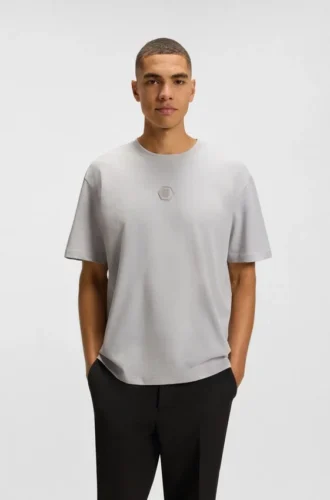 Cotton-jersey T-shirt with Double B monogram