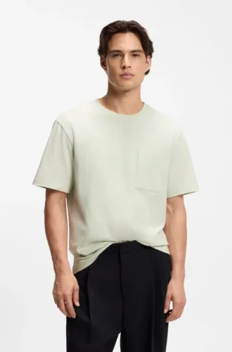 Cotton-jersey T-shirt with embroidered logo Cotton-jersey T-shirt with embroidered logo