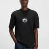 Cotton-jersey T-shirt with Happy HUGO artwork Cotton-jersey T-shirt with Happy HUGO artwork