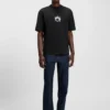 Cotton-jersey T-shirt with Happy HUGO artwork Cotton-jersey T-shirt with Happy HUGO artwork