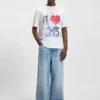 Cotton-jersey T-shirt with Happy HUGO artwork