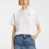 Cotton-jersey T-shirt with Happy HUGO logo