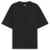 Cotton-jersey T-shirt with Happy HUGO logo