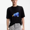 Cotton-jersey T-shirt with ice-lolly artwork