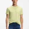 Cotton-jersey T-shirt with large logo print