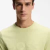Cotton-jersey T-shirt with large logo print