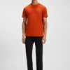 Cotton-jersey T-shirt with large logo print