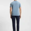 Cotton-jersey T-shirt with large logo print