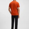 Cotton-jersey T-shirt with large logo print