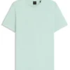 Cotton-jersey T-shirt with large logo print
