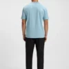 Cotton-jersey T-shirt with logo and stripe
