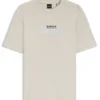Cotton-jersey T-shirt with logo artwork