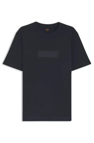 Cotton-jersey T-shirt with logo artwork