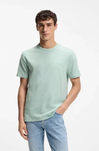 Cotton jersey T-shirt with logo detail