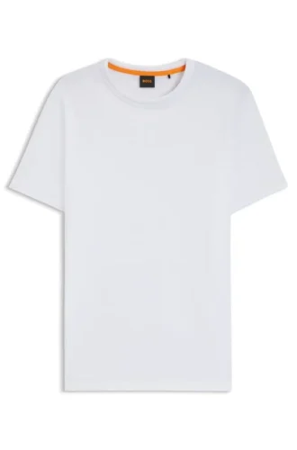 Cotton jersey T-shirt with logo detail